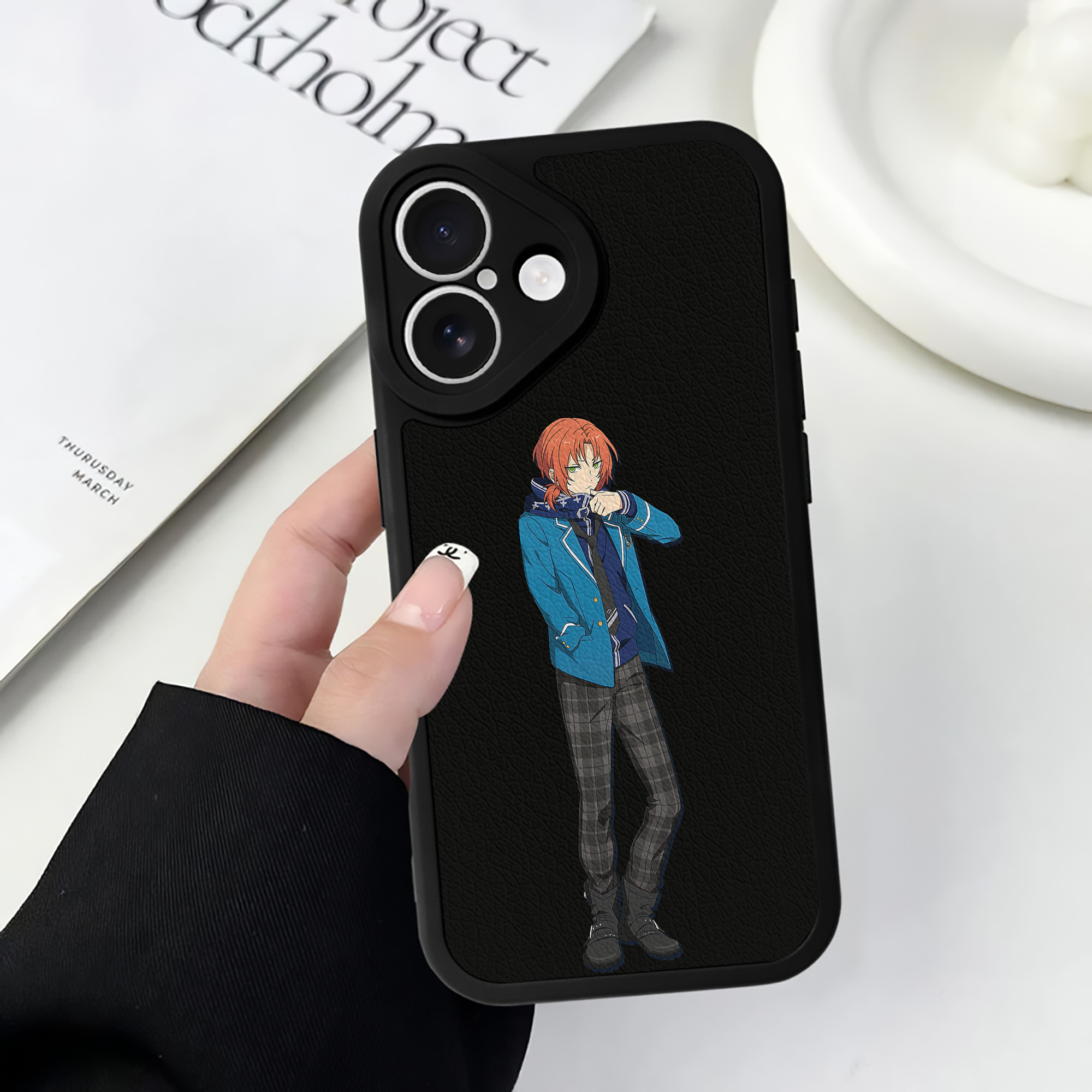 （画像用） あんさんぶるスターズ! Ensemble Stars 【iPhone 16シリーズ対応】シリコンスマホケース（レザー調） 材質：シリコン